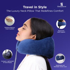 Travel neck memory foam pillow