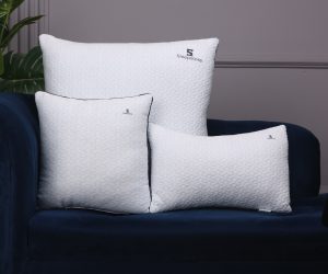 fibrom cushion pillow white bg